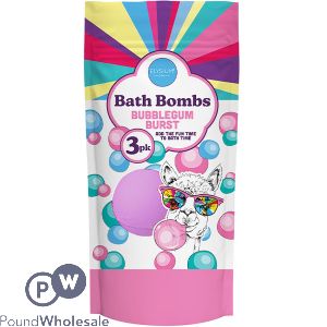 Elysium Spa Bubblegum Burst Bath Bombs 50g 3 Pack