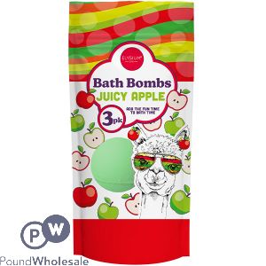 Elysium Spa Juicy Apple Bath Bombs 50g 3 Pack