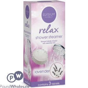 Elysium Spa Relax Lavender Shower Steamer Tablets 3 Pack