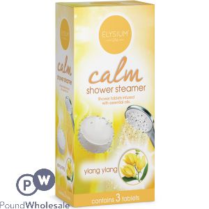 Elysium Spa Calm Ylang Ylang Shower Steamer Tablets 3 Pack