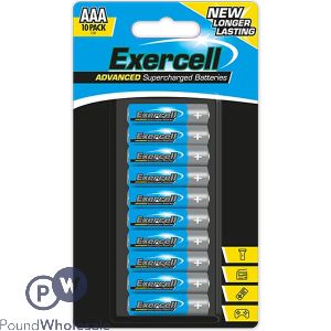 Exercell Aaa Advanced Supercharged Batteries 10 Pack