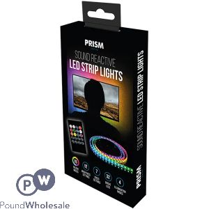 Prism Battery-operated Led Sound Reactive Strip Lights 2m