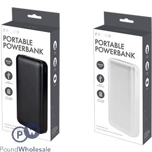 Zenso Portable 20,000mah Power Bank Assorted Colours