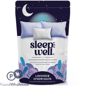 Elysium Sleepzzz Well 100% Natural Lavender Oil Epsom Salts 450g