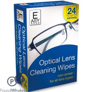 Easyread Optical Lens Cleaning Wipes 24 Pack