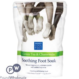 ESCENTI GREEN TEA &amp; CHAMOMILE SOOTHING FOOT SOAK 450G