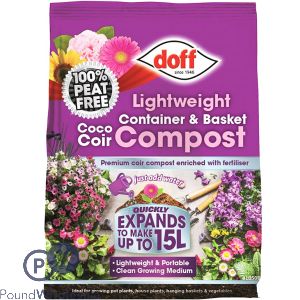 Doff Lightweight Container &amp; Basket Compost 15l