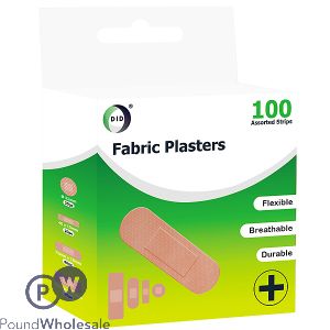 Did Fabric Plasters Assorted Sizes 100 Pack