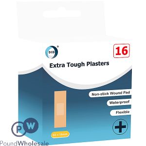 Did Extra Tough Plasters 65 X 19mm 16pc