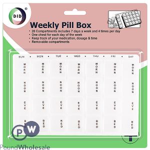 DID WEEKLY PILL BOX