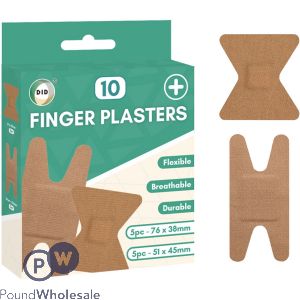 Did Assorted Breathable Flexible Finger Plasters 10 Pack