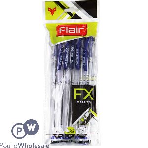 FLAIR FX BLUE BALL PEN 5 PACK