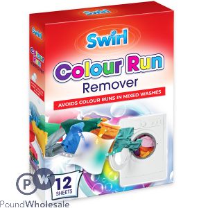 Swirl Colour Run Remover Sheets 12 Pack