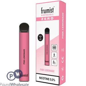 FRUMIST ZERO DISPOSABLE VAPE POD PINK LEMONADE 0MG