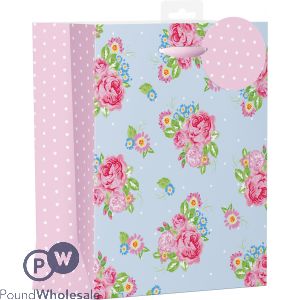 Female Vintage Floral Design Bag Medium