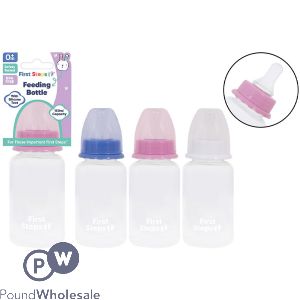 First Steps New Born Feeding Bottle 150ml 3 Assorted