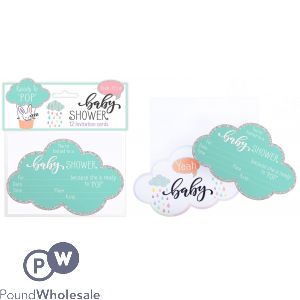 Baby Shower Invitation Cards 12 Pack