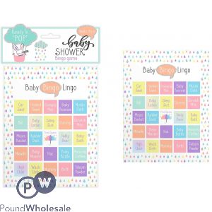 BABY SHOWER BINGO GAME 12 PACK