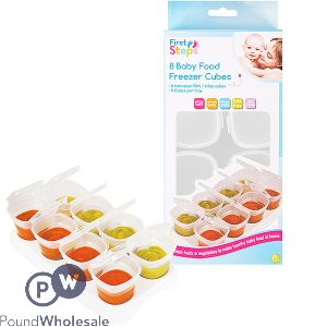 FIRST STEPS BABY FOOD FREEZER CUBES 8 PACK