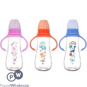 First Steps Easy Grip Feeding Bottle 250ml Assorted Colours