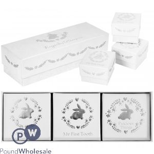 Hugs &amp; Kisses Baby Memory Keepsake Boxes Assorted