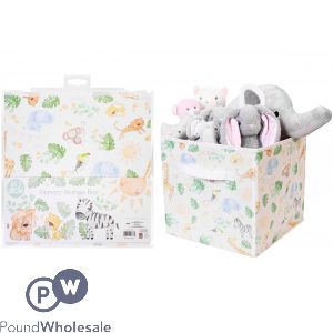 FIRST STEPS BABY NURSERY JUNGLE STORAGE BOX