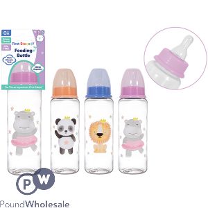 First Steps Safari Baby Feeding Bottle 250ml