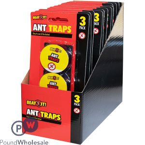 BEAT IT ANT GLUE TRAPS 3 PACK CDU