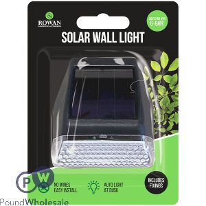 ROWAN SOLAR-POWERED LED WALL LIGHT