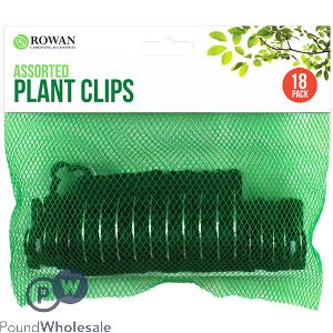 ROWAN ASSORTED PLANT CLIPS 18 PACK