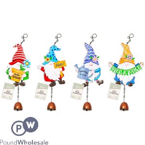 ROWAN GONK METAL WINDCHIME 10 X 2.5CM ASSORTED COLOURS