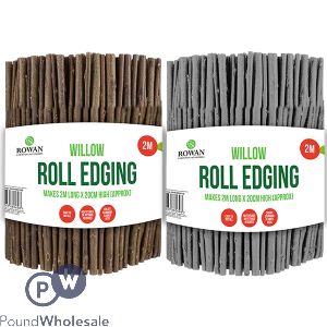 Rowan Willow Roll Lawn Edging 2m Assorted Colours