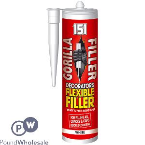 151 Gorilla Filler White Decorators Flexible Filler 280ml