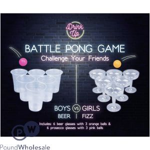 Drink Up Boys Vs Girls Battle Pong Game