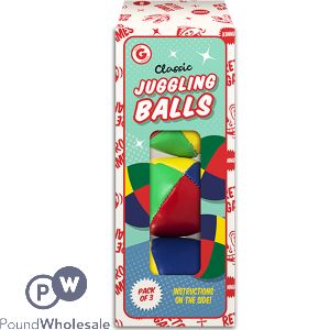 Gifts & Gadgets Classic Juggling Balls 3 Pack
