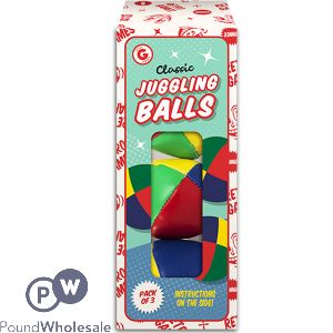 Gifts &amp; Gadgets Classic Juggling Balls 3 Pack