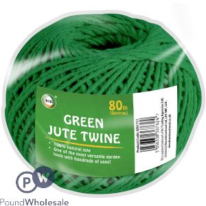 Did 100% Natural Green Garden Jute Twine 80m