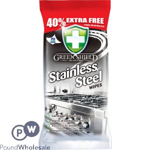 Greenshield Stainless Steel Wipes 70 Pack
