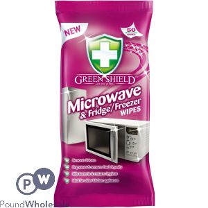 Greenshield Microwave & Fridge/freezer Wipes 50 Sheets