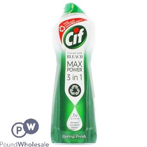 Cif Max Power 3-in-1 Bleach Spring Fresh Cream 750ml