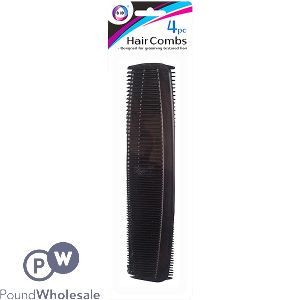 DID Black Hair Comb 4 Pack