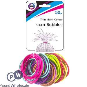 Did 4cm Thin Multi-colour Bobbles 50 Pack