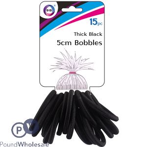 DID 5CM THICK BLACK BOBBLES 15PC