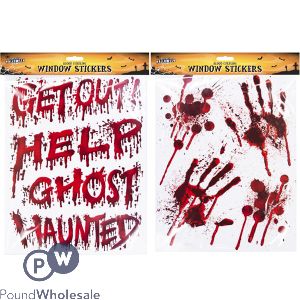 Halloween Blood Window Stickers Assorted
