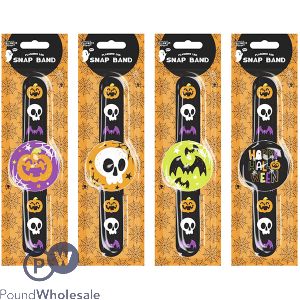 Halloween Flashing Led Snap Band Assorted