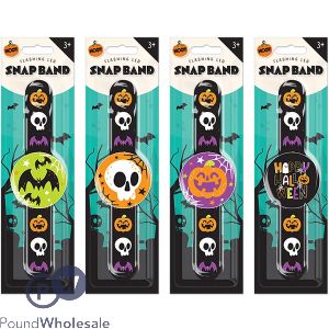Halloween Flashing LED Snap Band Assorted