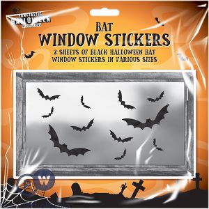 Halloween Bat Window Stickers 2 Pack