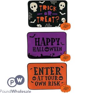 Halloween Printed Door Mat 60 X 40cm Assorted