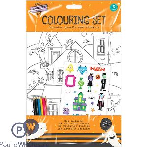 Halloween Colouring Set 8 Pages