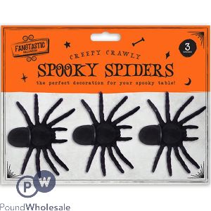 Halloween Creepy Crawly Spooky Spiders 3 Pack